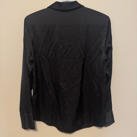 Abercrombie & Fitch Black Satin Blouse - Women’s Small - Picture 3 of 9